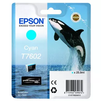 Epson T7602 (C13T76024010) - tinta, cyan (azurna) Epson T7602 (C13T76024010) - tinta, cyan (azurna)