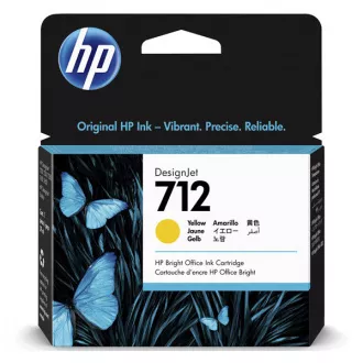 HP 712 (3ED69A) - tinta, yellow (žuta)