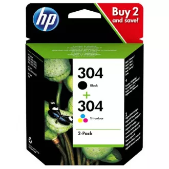 HP 304 (3JB05AE) - tinta, black + color (crna + šarena)