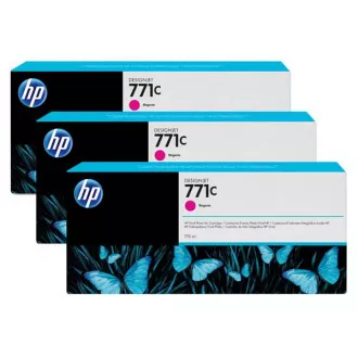 HP 771C (B6Y33A) - tinta, magenta (purpurna) 3kom