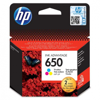 HP 650 (CZ102AE#302) - tinta, color (šarena)