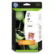 HP 62 (N9J71AE) - tinta, black + color (crna + šarena)