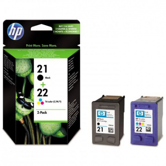 HP 21 + 22 (SD367AE) - tinta, black + color (crna + šarena) 2kom
