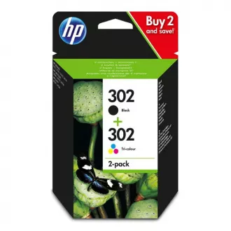 HP 302 (X4D37AE) - tinta, black + color (crna + šarena)