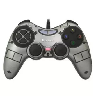 Gamepad Defender Zoom, 10 tl., USB, sivi, vibrirajući, Windows XP/VISTA/7/8/10