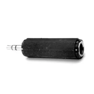 Audio redukcija, Jack (3,5 mm) muški - Jack (6,3 mm) ženski, stereo, crni