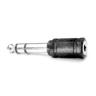 Audio redukcija, Jack (6,3 mm) muški - Jack (3,5 mm) ženski, stereo, crni