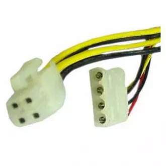 PC adapter za napajanje, interni, DC 5,25" - P4 (4-pinski), crni, Logo