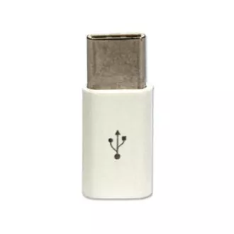 USB redukcija, (2.0), USB C muški - microUSB ženski, bijeli