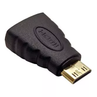 Video reduktor, mini HDMI muški - HDMI ženski, crni