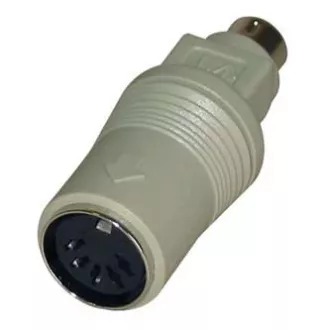 Redukcija tipkovnice, PS/2 muški - DIN 5-pin ženski, siva