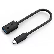 USB redukcija, (3.0), USB C muški - USB A ženski, crni, Genius USB 3.0, do 5Gbps