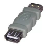 USB konektor, (2.0), USB A ženski - USB A ženski, sivi, Logo blister 29241, SUPREME