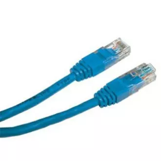 Mrežni LAN kabel UTP patchcord, Cat.5e, RJ45 muški - RJ45 muški, 0,5 m, neoklopljen, plavi, ekonomičan, DOB.