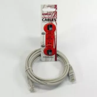 Mrežni LAN kabel UTP patchcord, Cat.5e, RJ45 muški - RJ45 muški, 2 m, neoklopljen, sivi, Logo LOGO torba Mrežni LAN kabel UTP patchcord, Cat.5e, RJ45 muški - RJ45 muški, 2 m, neoklopljen, sivi, Logo LOGO torba