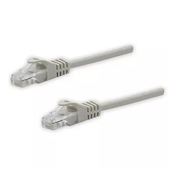 Mrežni LAN kabel UTP patchcord, Cat.5e, RJ45 muški - RJ45 muški, 2 m, neoklopljen, sivi, čisti bakar, ekonomičan
