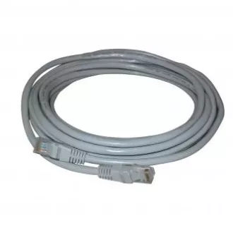 Mrežni LAN kabel UTP crossover patchcord, Cat.5e, RJ45 muški - RJ45 muški, 3 m, neoklopljen, križani, sivi, za spajanje 2 računala, ekon.