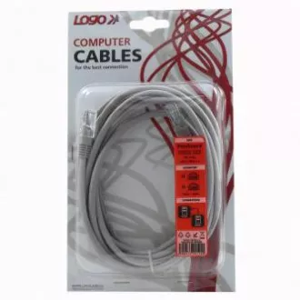 Mrežni LAN kabel UTP crossover patchcord, Cat.5e, RJ45 muški - RJ45 muški, 3 m, neoklopljen, prekrižen, sivi, za spajanje 2 računala, Logo Mrežni LAN kabel UTP crossover patchcord, Cat.5e, RJ45 muški - RJ45 muški, 3 m, neoklopljen, prekrižen, sivi, za spajanje 2 računala, Logo