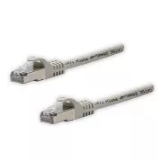 Mrežni LAN kabel FTP patchcord, Cat.5e, RJ45 muški - RJ45 muški, 5 m, oklopljen, sivi, čisti bakar, ekonomičan