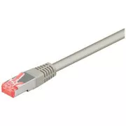 Mrežni LAN kabel S/FTP patchcord, Cat.6, RJ45 muški - RJ45 muški, 5 m, oklopljen, LSOH, sivi, ekonomični