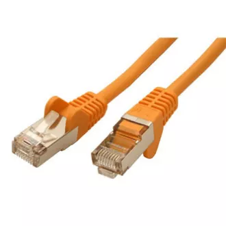 Mrežni LAN kabel FTP patchcord, Cat.5e, RJ45 muški - RJ45 muški, 7,5 m, oklopljen, žuti, ekonomičan, DOB.