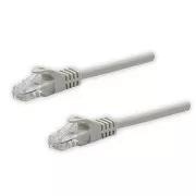Mrežni LAN kabel UTP patchcord, Cat.5e, RJ45 muški - RJ45 muški, 10 m, neoklopljen, sivi, čisti bakar, ekonomičan