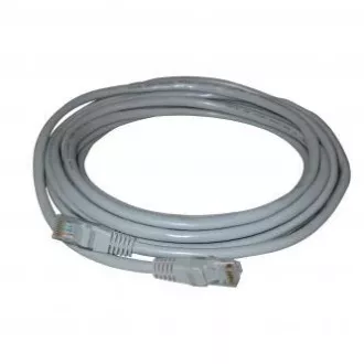 Mrežni LAN kabel UTP crossover patchcord, Cat.5e, RJ45 muški - RJ45 muški, 10 m, neoklopljen, križani, sivi, za spajanje 2 računala, eko