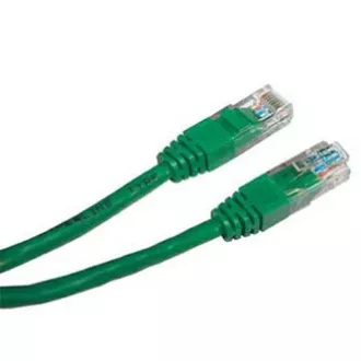 Mrežni LAN kabel UTP patchcord, Cat.5e, RJ45 muški - RJ45 muški, 10 m, neoklopljen, zeleni, ekonomičan, NAPAJ.