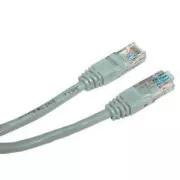 Mrežni LAN kabel UTP patchcord, Cat.5e, RJ45 muški - RJ45 muški, 15 m, neoklopljen, sivi, ekonomičan