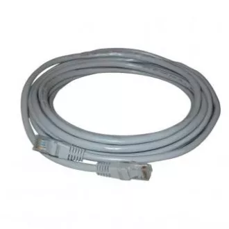 Mrežni LAN kabel UTP patchcord, Cat.5e, RJ45 muški - RJ45 muški, 15 m, neoklopljen, sivi, Logo blister