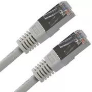 Mrežni LAN kabel FTP patchcord, Cat.5e, RJ45 muški - RJ45 muški, 20 m, oklopljen, sivi, ekonomičan