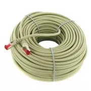 Mrežni LAN kabel S/FTP patchcord, Cat.6, RJ45 muški - RJ45 muški, 30 m, oklopljen, LSOH, sivi, ekonomični