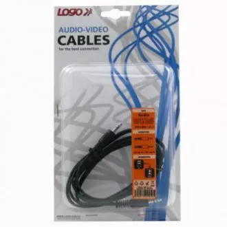 Audio kabel Jack (3,5 mm) muški - Jack (3,5 mm) muški, 1,5 m, crni, Logo blister Audio kabel Jack (3,5 mm) muški - Jack (3,5 mm) muški, 1,5 m, crni, Logo blister