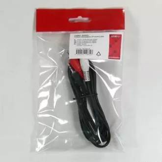 Audio kabel Jack (3,5 mm) muški - 2x CINCH muški, 1,5 m, crni, Logo Audio kabel Jack (3,5 mm) muški - 2x CINCH muški, 1,5 m, crni, Logo