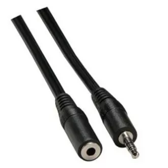 Audio produžni kabel Jack (3,5 mm) muški - Jack (3,5 mm) ženski, 3 m, crni, Logo blister Audio produžni kabel Jack (3,5 mm) muški - Jack (3,5 mm) ženski, 3 m, crni, Logo blister
