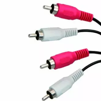 Audio kabel 2x CINCH muški - 2x CINCH muški, 5m, crni Audio kabel 2x CINCH muški - 2x CINCH muški, 5m, crni