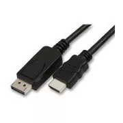 Video kabel DisplayPort muški - HDMI muški, 5m, crni, PRETPRODAJA