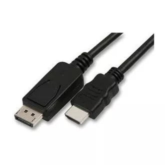 Video kabel DisplayPort muški - HDMI muški, 5m, crni