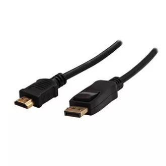 Video kabel DisplayPort muški - HDMI muški, 5m, crni, Logo blister, DOSTAVA