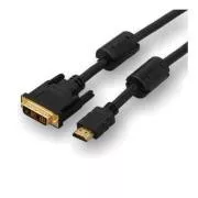 Video kabel DVI (18+1) muški - HDMI muški, 5m, crni, RASPRODAJA