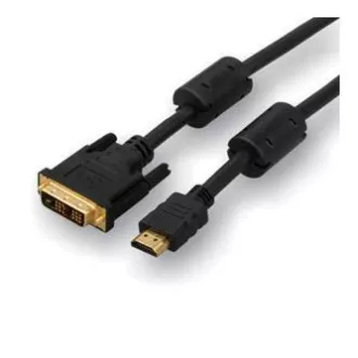 Video kabel DVI (18+1) muški - HDMI muški, 5m, crni, RASPRODAJA