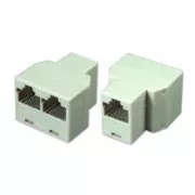 RJ45 razdjelnik, bijeli, ženski