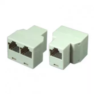 RJ45 razdjelnik, bijeli, ženski