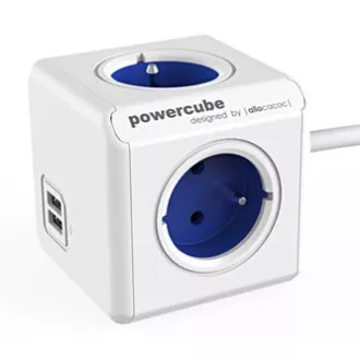 Kabel za napajanje 230V produžni, CEE7 (utikač) - POWERCUBE, 1.5m, EXTENDED USB, plavi, POWERCUBE, 4 utičnice, 2xUSB port, sigurnost za djecu Kabel za napajanje 230V produžni, CEE7 (utikač) - POWERCUBE, 1.5m, EXTENDED USB, plavi, POWERCUBE, 4 utičnice, 2xUSB port, sigurnost za djecu