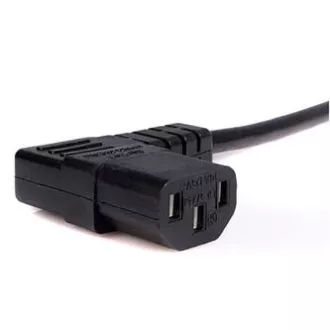 Mrežni kabel 230V napajanje, CEE7 (utikač) - C13, 5m, VDE odobren, crni, savijen, NAPAJ.