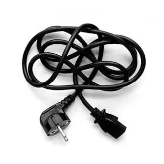 Mrežni kabel 230V napajanje, CEE7 (utikač) - C13, 5m, VDE odobren, crni, Logo Mrežni kabel 230V napajanje, CEE7 (utikač) - C13, 5m, VDE odobren, crni, Logo