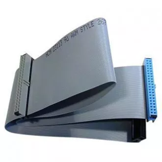 Kabel za tvrdi disk ATA 100, 1x ATA ženski - 2x ATA ženski, 0,62 m, 80 jezgri, ATA100, sivi, pakiranje s logotipom u vrećici sa šarkom.