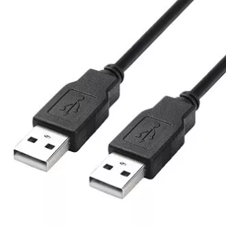 USB kabel (2.0), USB A muški - USB A muški, 1,8 m, crni, velike brzine