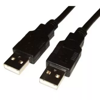 USB kabel (2.0), USB A muški - USB A muški, 1,8 m, crni, velike brzine