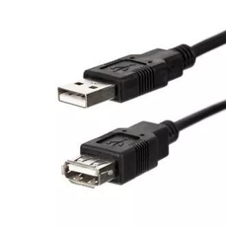 USB produžni kabel (2.0), USB A muški - USB A ženski, 1.8m, crni